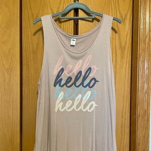 Old Navy XL tank top. Light mauve/dusty rose color.
